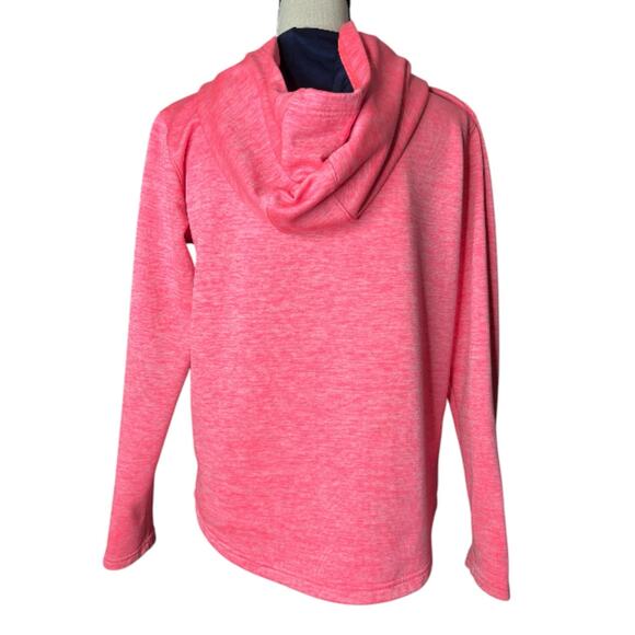 Under Armour Women's Coldgear Hoodie in Pink and Blue Kangaroo Pocket Size Small - Picture 4 of 9